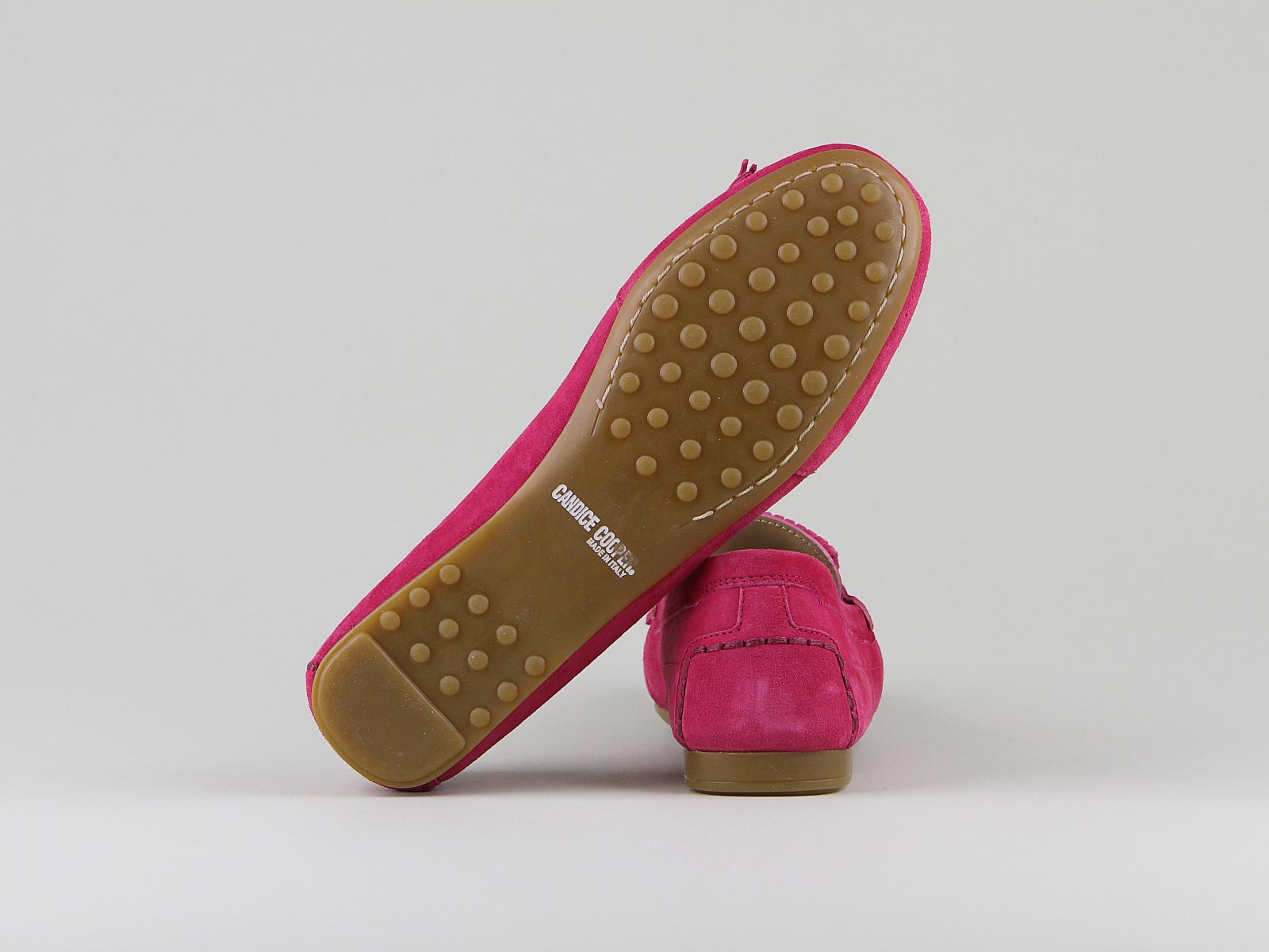 Mocassin femme fushia