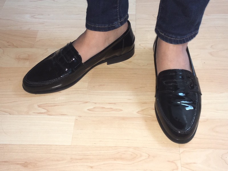 Mocassin femme noir minelli