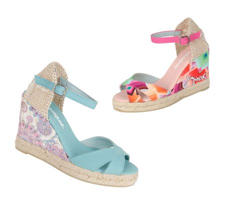 Chaussure compensée en solde