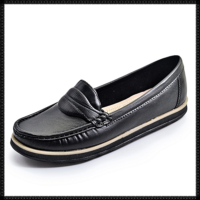 Mocassin femme rabat