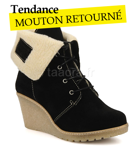 Chaussure d'hiver compensée