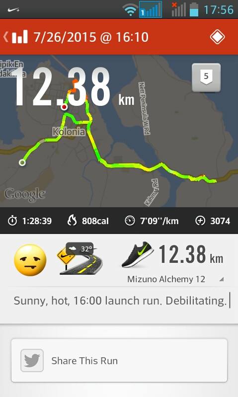 Running nike km