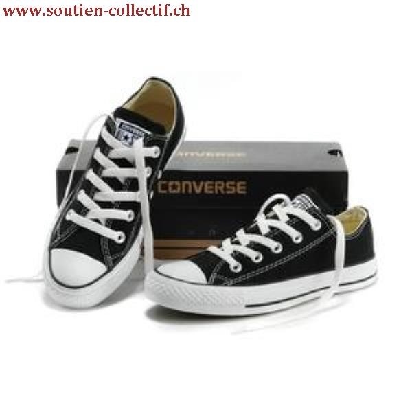 Converse noir femme solde