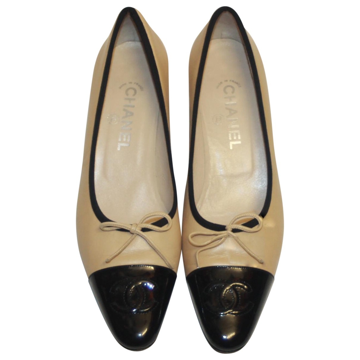 Ballerine chanel bicolore prix