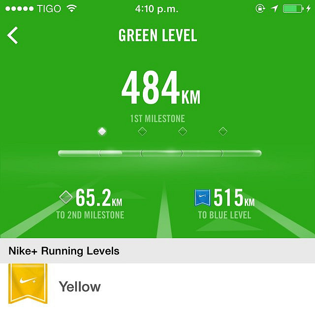 Nike running levels