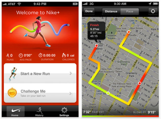 Nike running on android