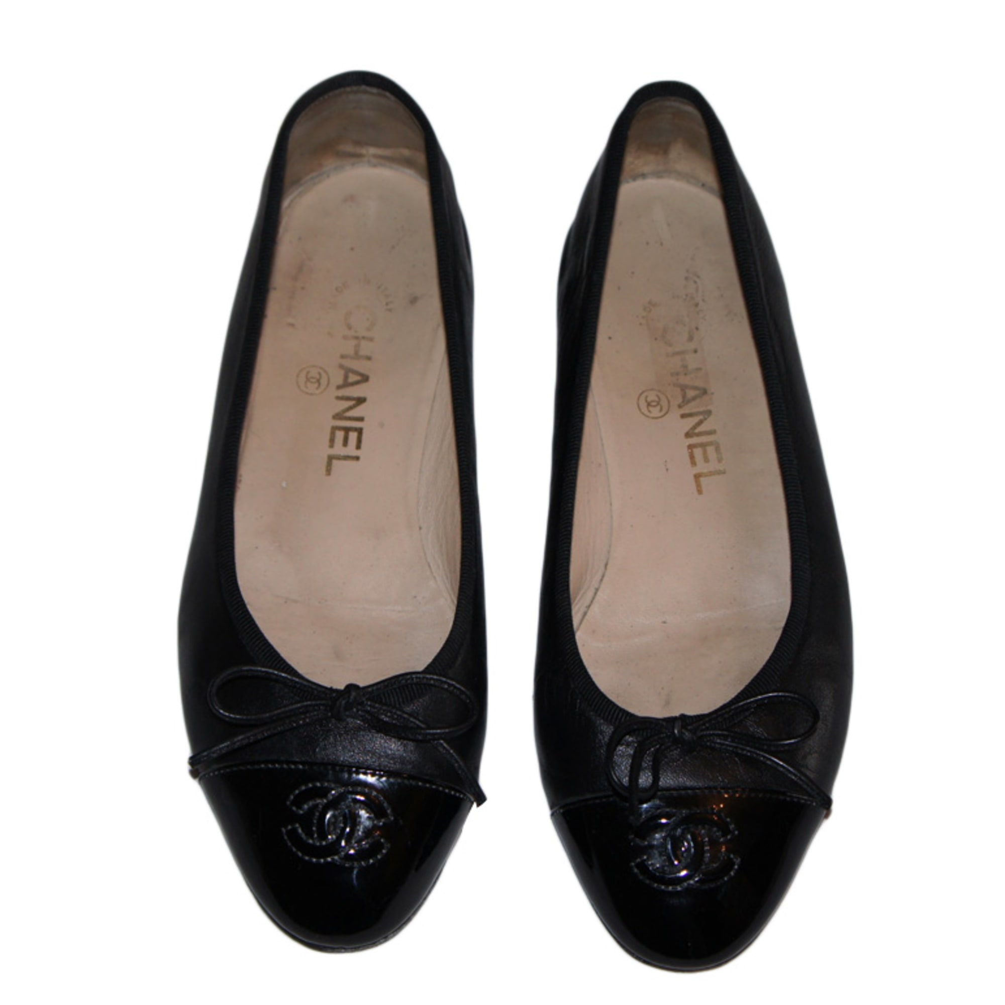Ballerine chanel beige et noir