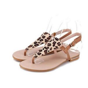Sandale femme leopard