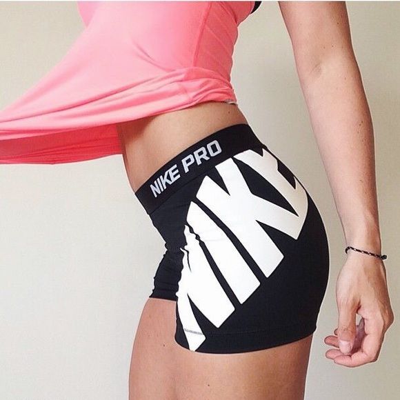 Running in nike pro shorts