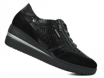 Chaussure compensée noire femme