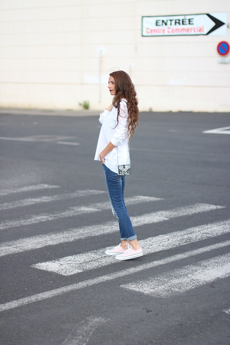 Converse denim femme