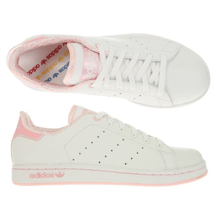 Adidas stan smith femme rose et blanc