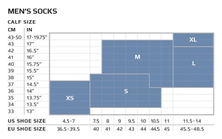 Nike running gloves size chart