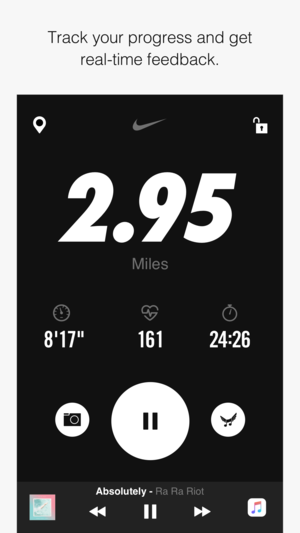 Nike running kilometers