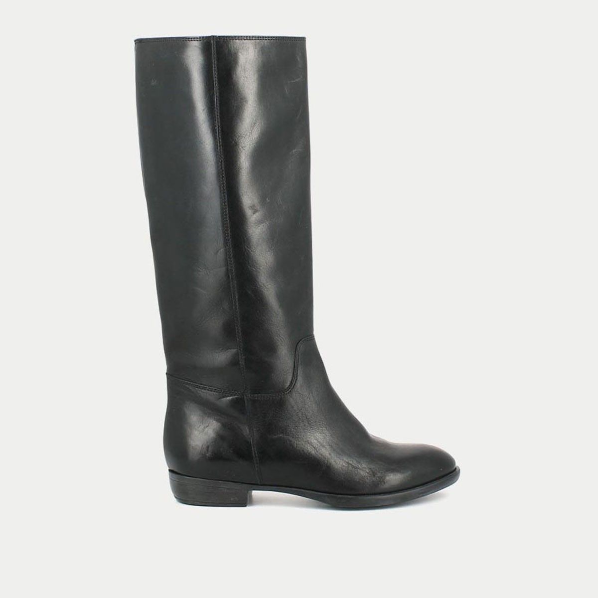 Bottes noires cuir