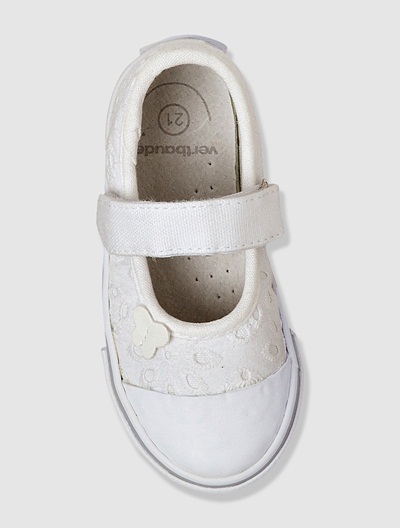 Ballerine blanche bebe fille