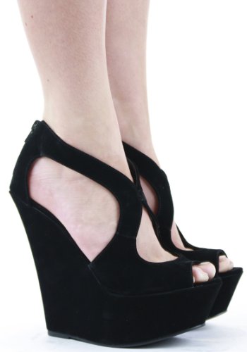 Shoefashionista - sandales femme plateforme talon haut compensées chaussures