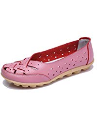 Mocassin femme rose pale