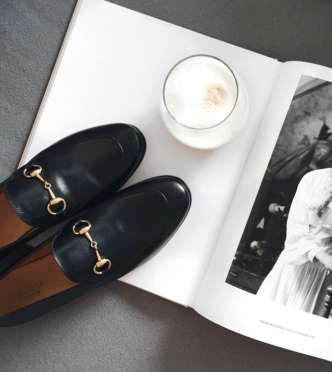 Mocassin gucci noir femme
