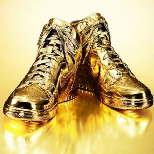 Nike sneakers golden