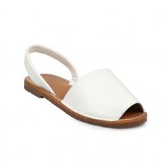Sandale femme cuir blanc