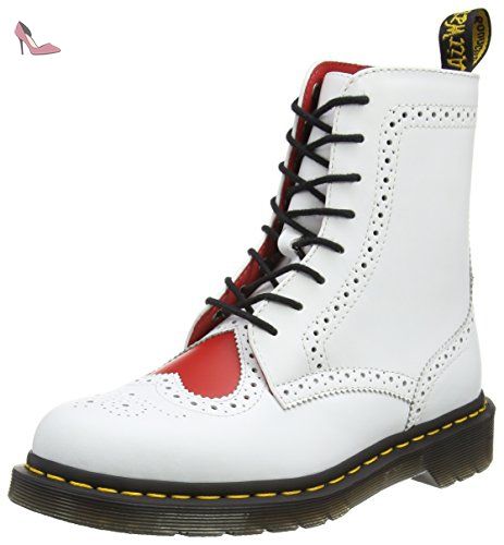 Bottes femme white red