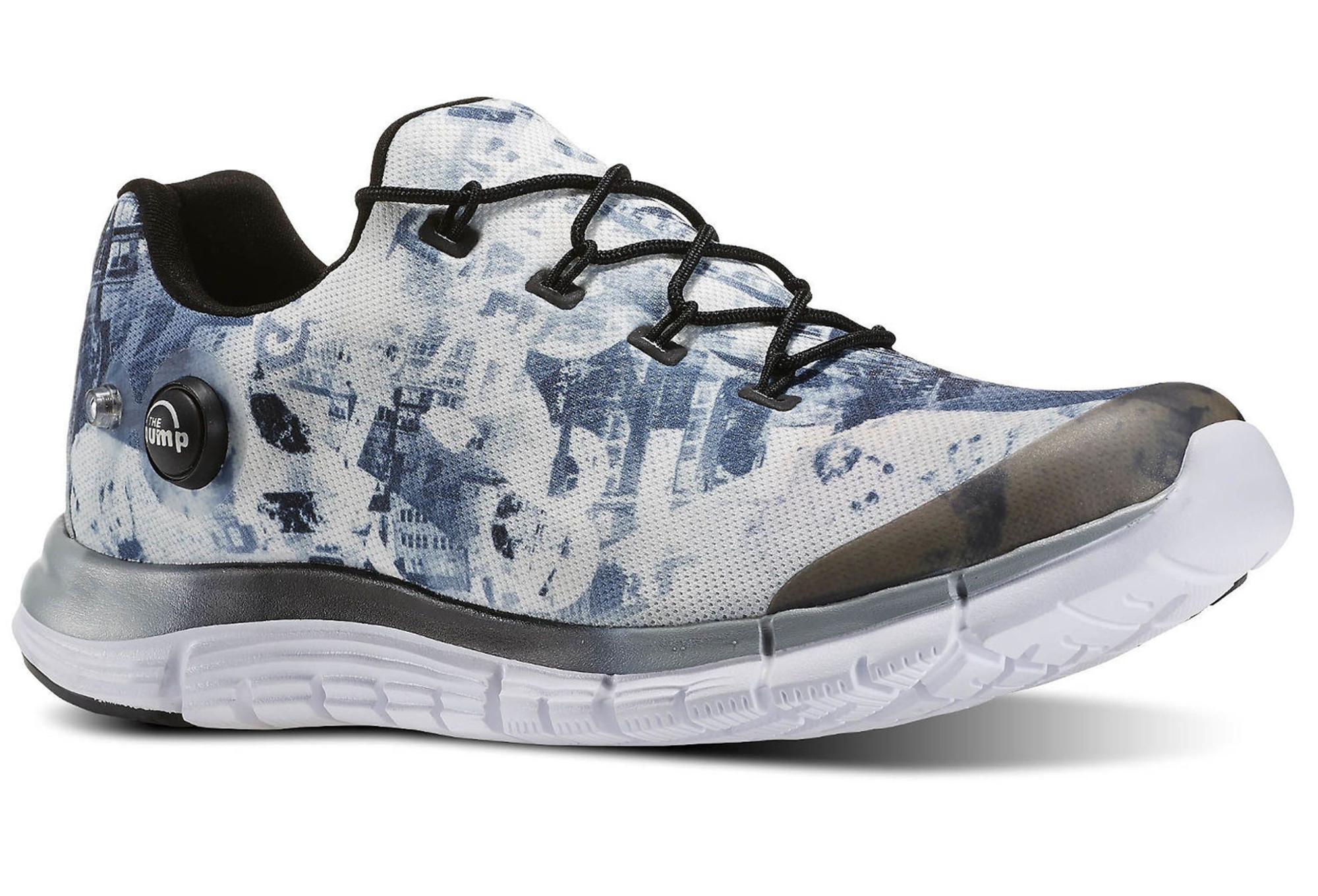 Chaussures de running zpump fusion noir et gris