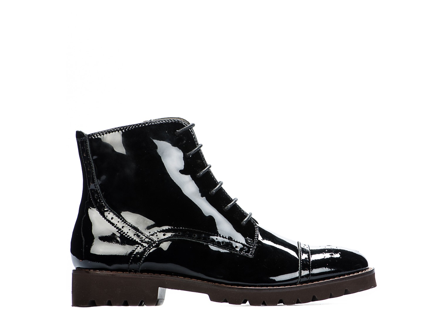 Bottines femme noir cuir