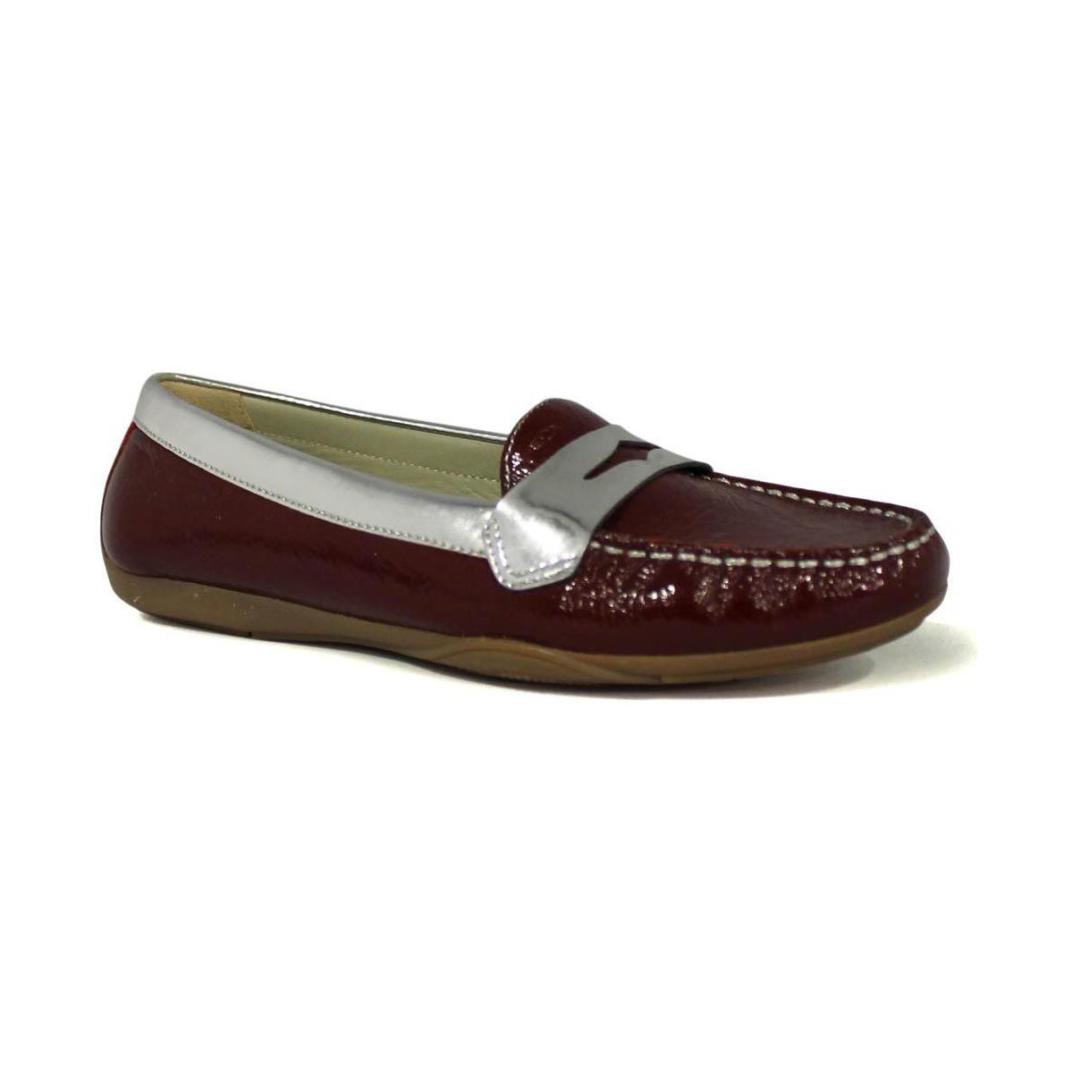 Mocassin femme rabat