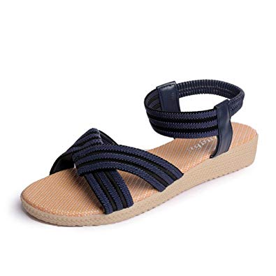 Sandale femme plate elastique