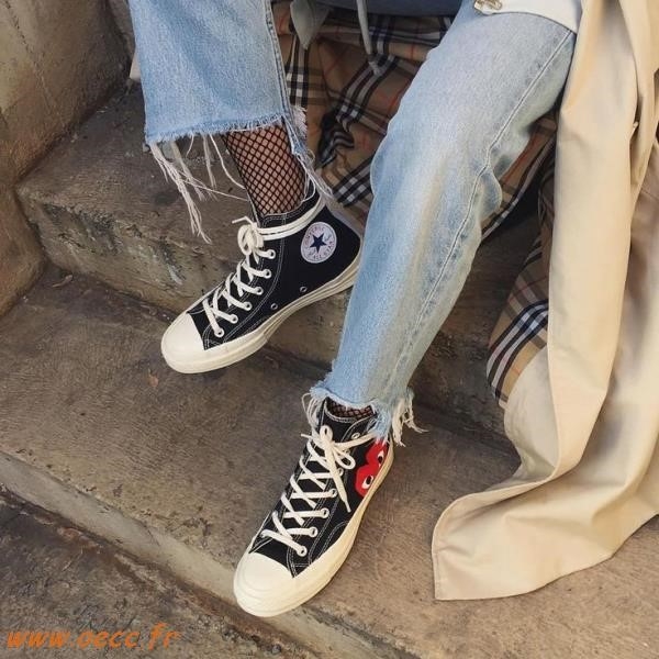 Converse femme porté