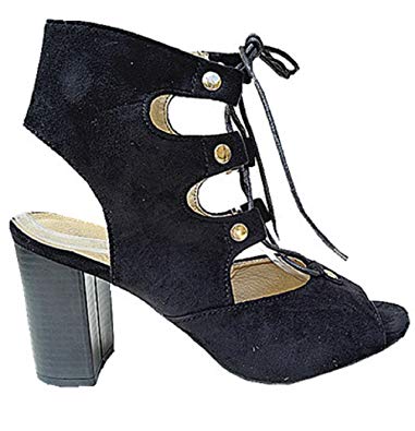 Chaussure compensée à lacet