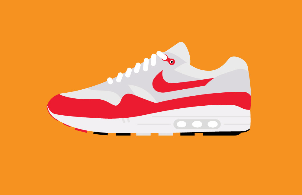 Sneaker nike vector