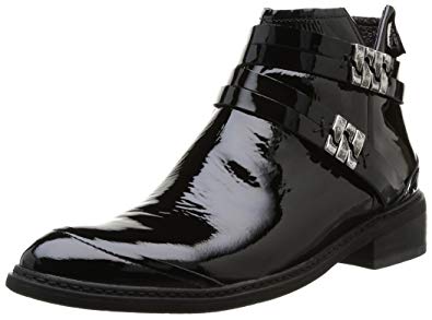 Bottine femme vernis noir