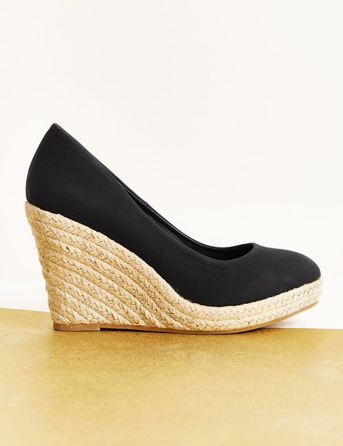 Chaussure compensée femme cuir