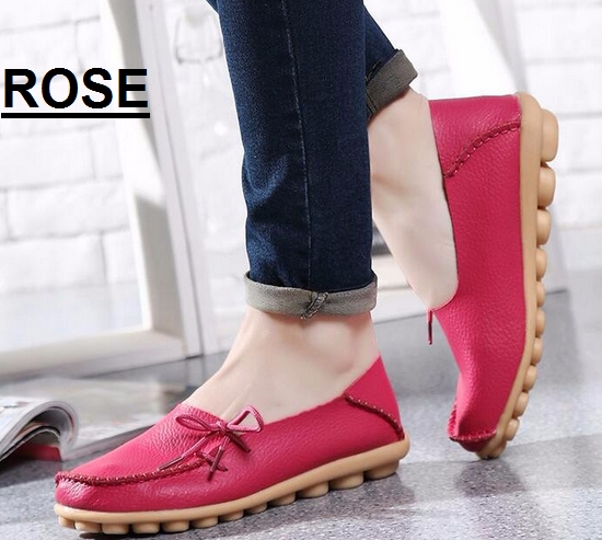 Mocassin femme large