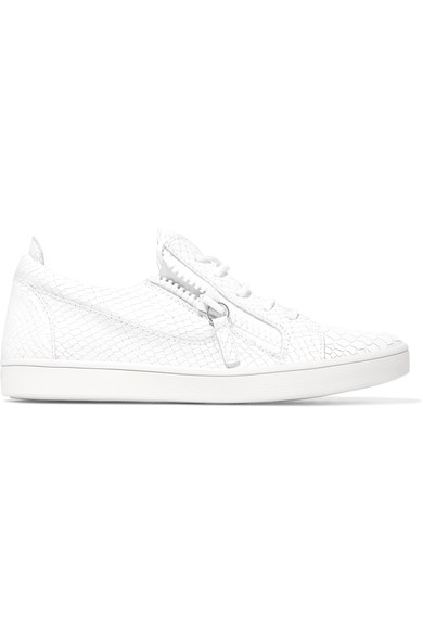 Sneakers femme effet croco