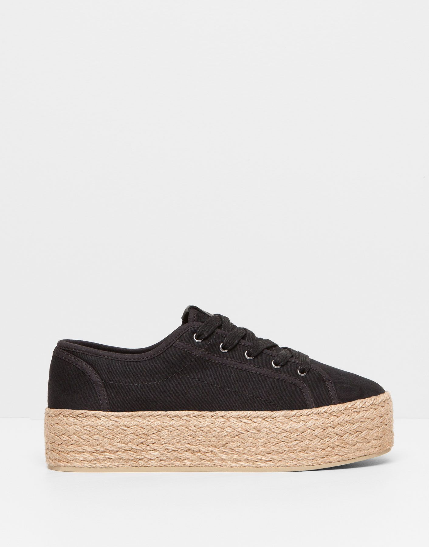 Chaussure semelle compensée corde