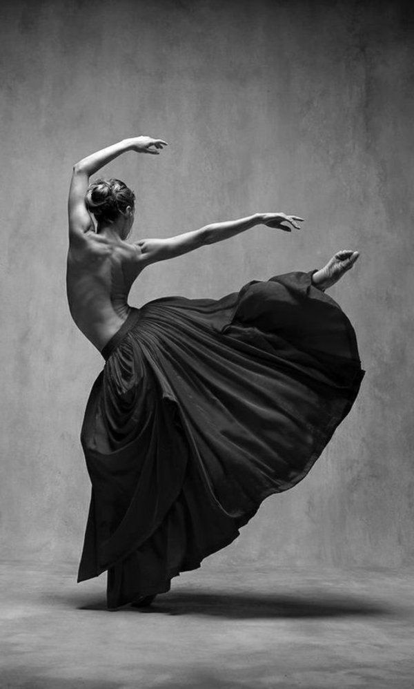 Ballerine blanche danse