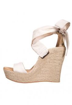 Chaussure compensée blanche
