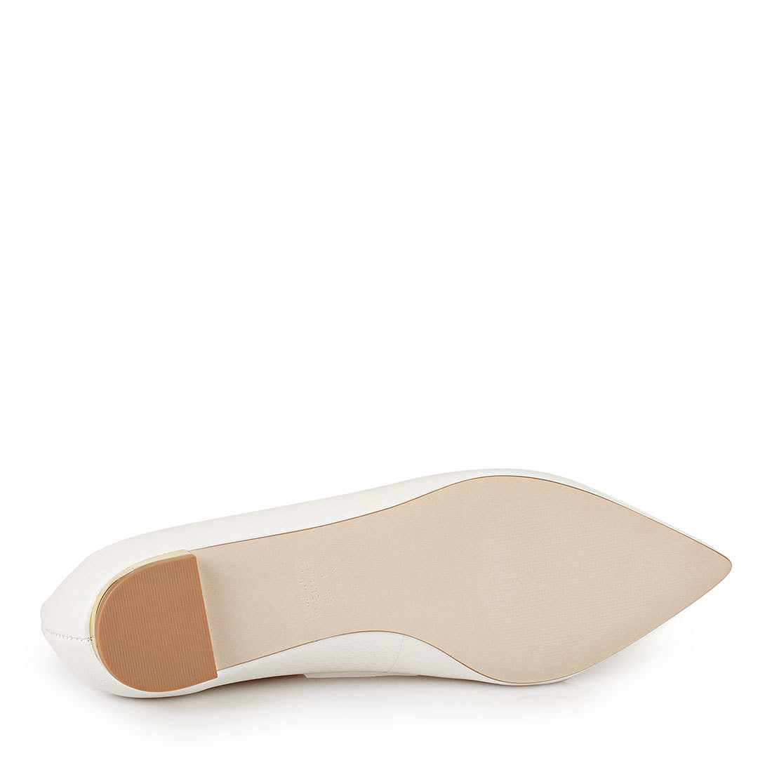 Ballerine pointue blanche