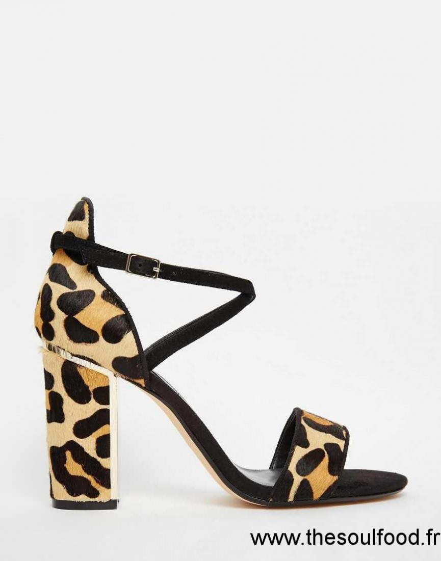 Sandale femme leopard