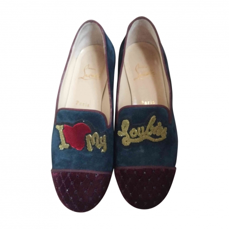 Mocassin femme velours