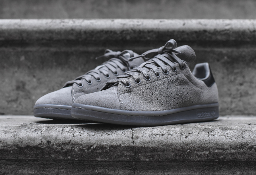 Stan smith femme noir daim