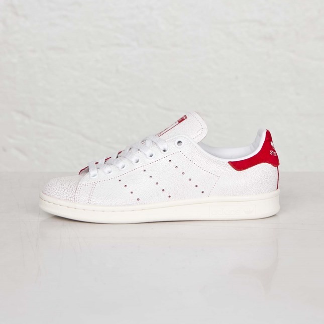 Stan smith femme suede rouge