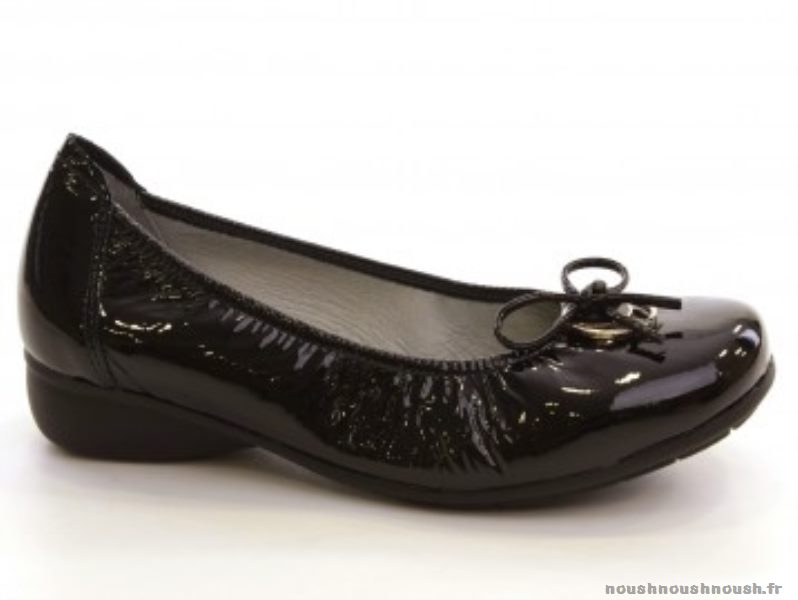 Ballerine noir vernis femme