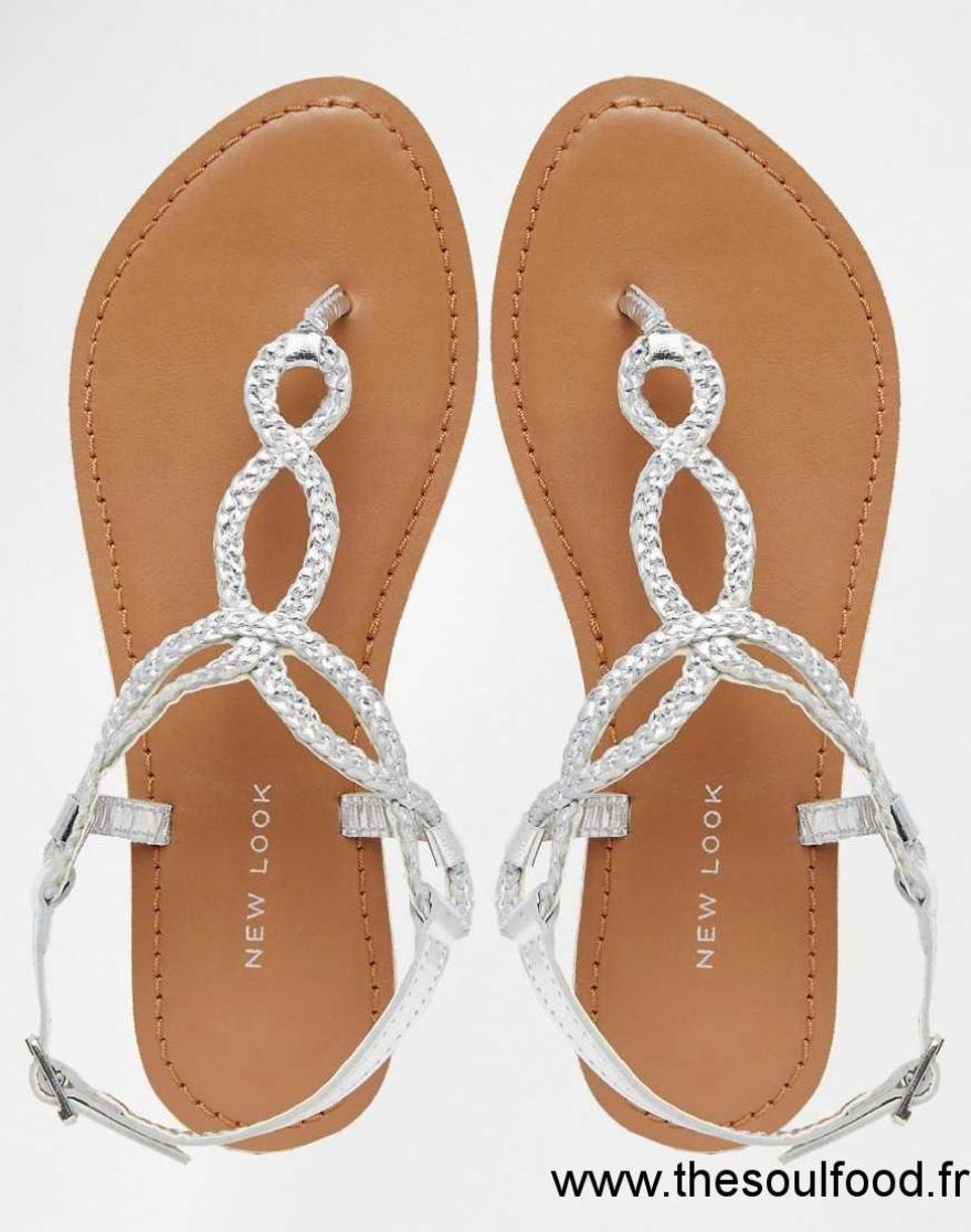 Sandales femme cuir argent