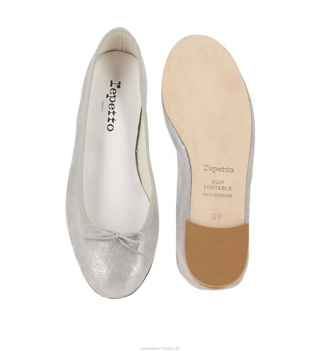 Ballerine repetto argent