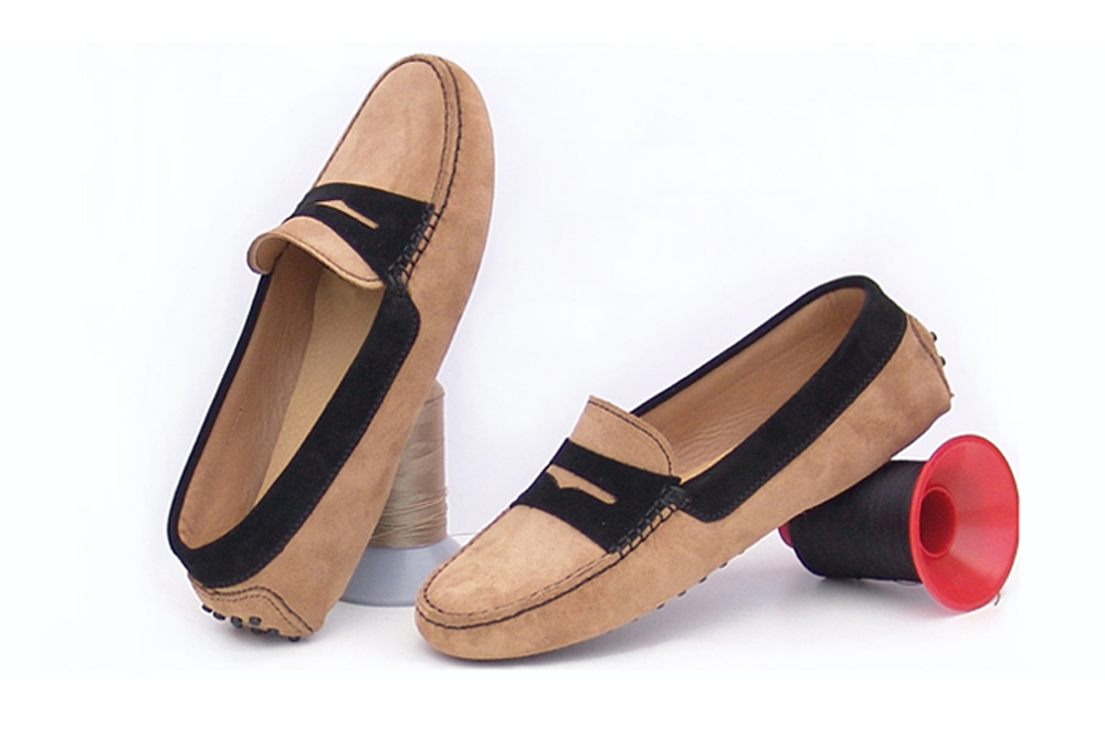 Mocassin femme en toile