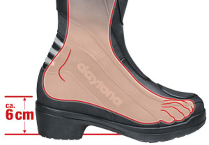 Chaussures compensees moto femme